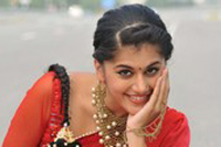 Tapsee in Red Saree Stills